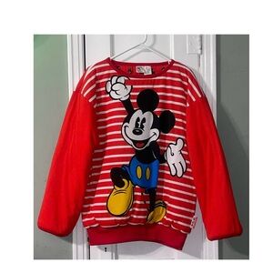 EUC Vintage Disney Red Mickey Mouse Women’s Reversible Sweatshirt